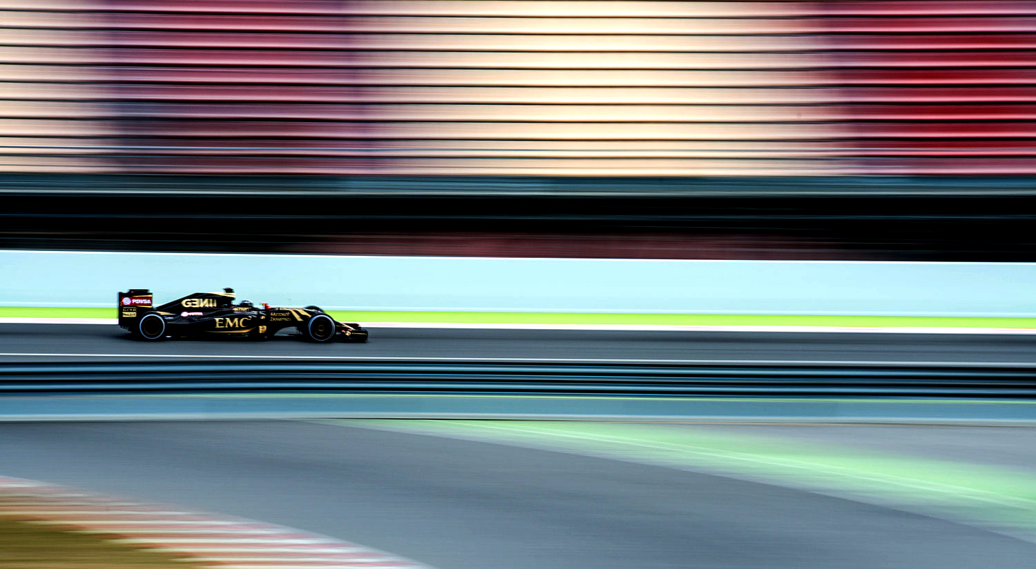 Romain Grosjean - Lotus, Winter Testing, Barcelona,  2015