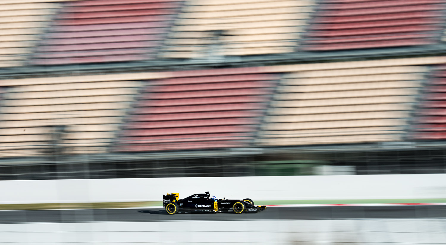 Jolyon Palmer - Renault, Winter Testing, Circuit de Catalunya, 2016