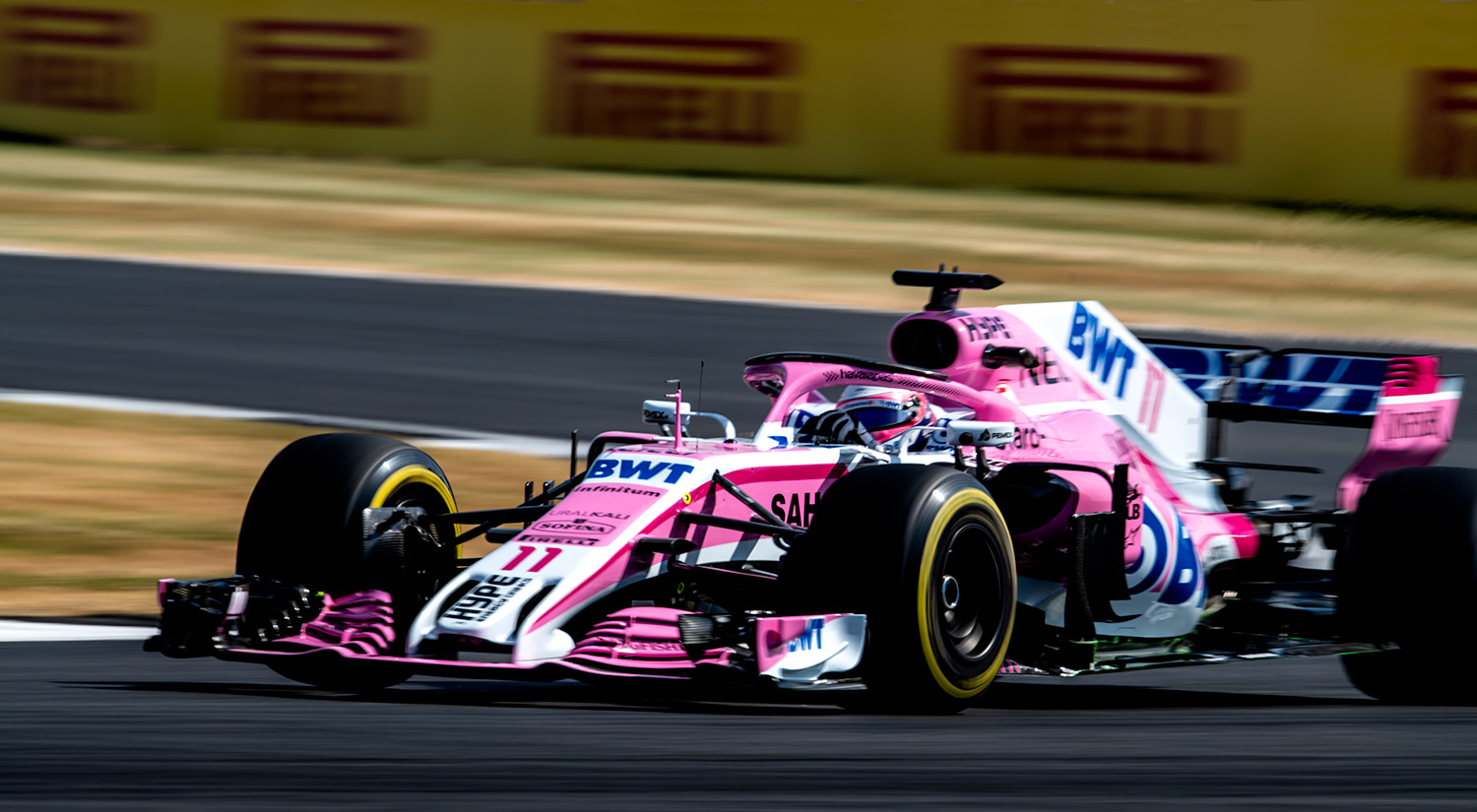 Sergio Pérez - Force India, Silverstone,  2018