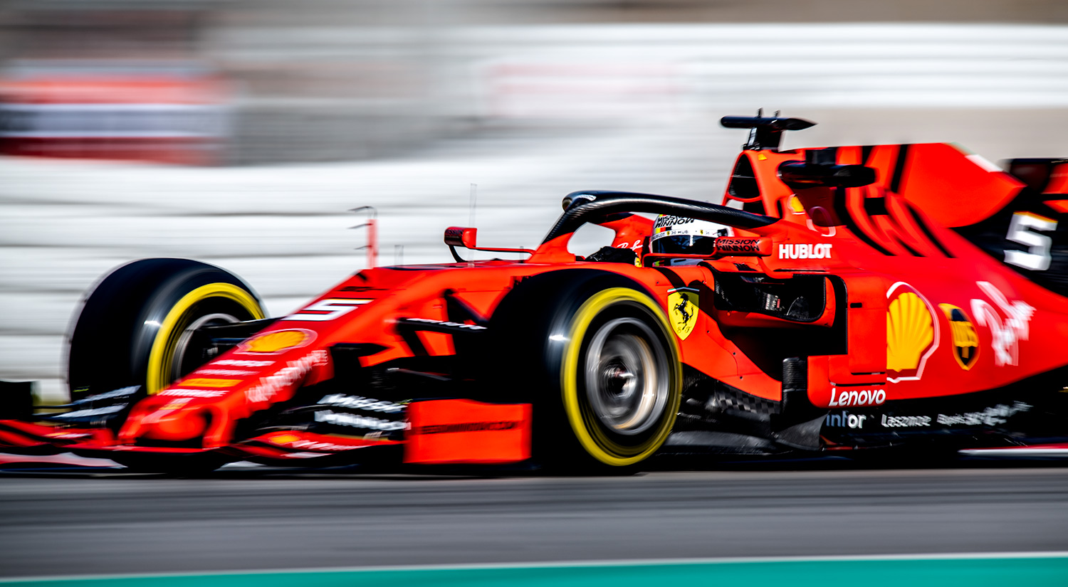 Sebastian Vettel - Ferrari, Winter Testing, Circuit de Catalunya,  2019