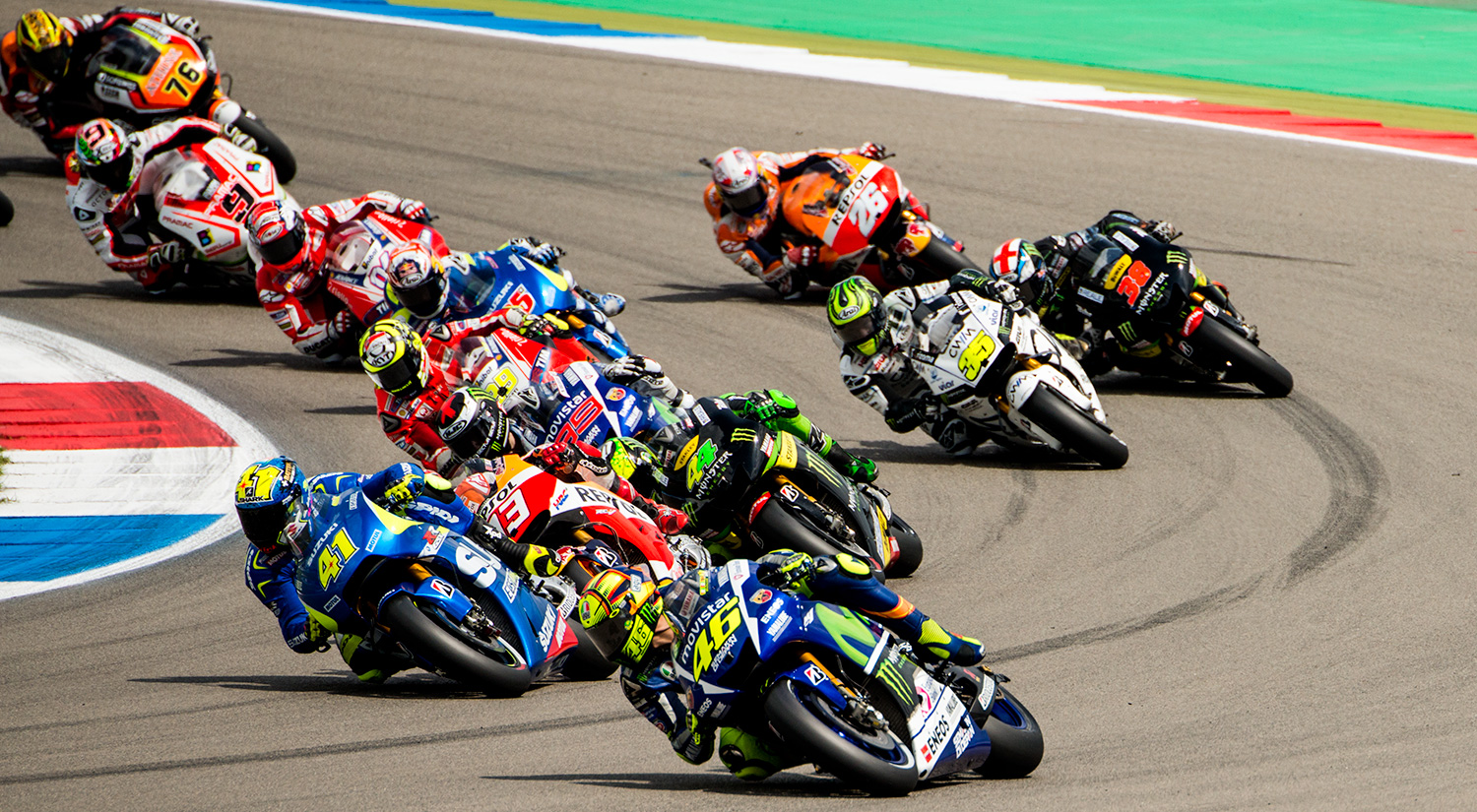 The start of the Dutch TT, Assen, Netherlands, 2015