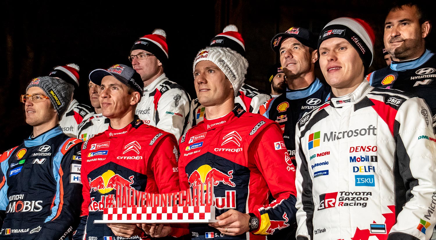 Thierry Neuville, Julien Ingrassia, Sébastien Ogier & Ott Tänak, Gap, France, 2019